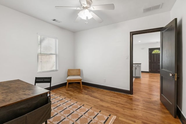 1518 Langston Ave SW, Atlanta, GA 30310 - office space featuring light wood-style flooring and ceiling fan