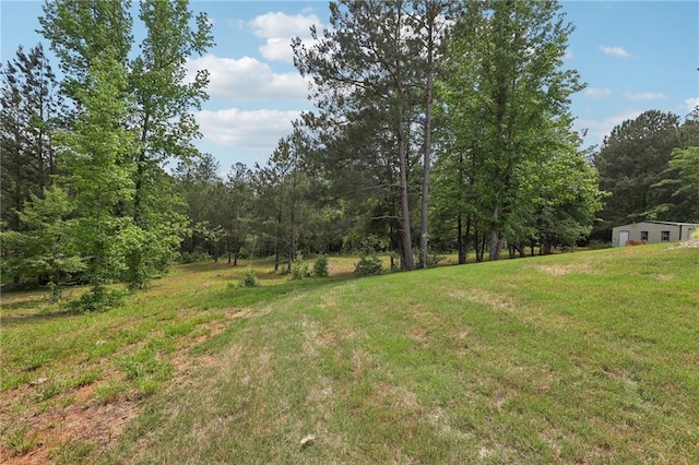 411 Johnson Rd, Locust Grove, GA 30248 - view of grassy yard with a wooded view