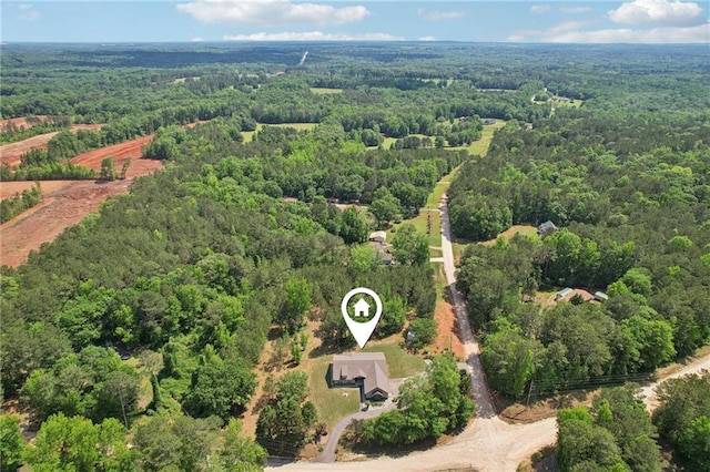 411 Johnson Rd, Locust Grove, GA 30248 - aerial view of property's location with a heavily wooded area