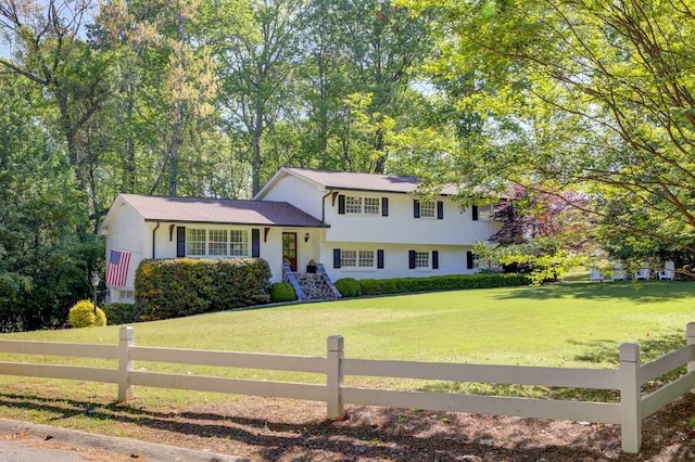 3519 Sunderland Way NE, Brookhaven, GA 30319 - split level home featuring a fenced front yard