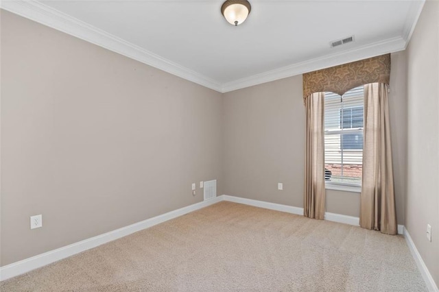 6350 Manningtree Ct, Cumming, GA 30041 - empty room featuring ornamental molding, light colored carpet, and baseboards