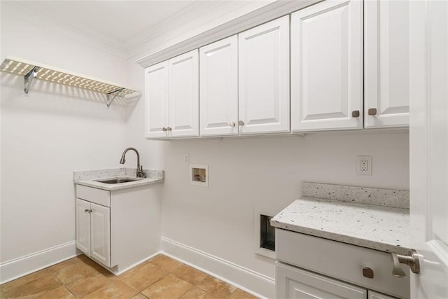2855 Middlecreek Way Unit 2855, Cumming, GA 30041 - laundry room with cabinet space, washer hookup, baseboards, and crown molding