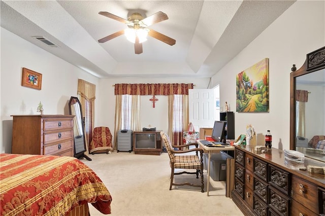 3405 Spring Chase Ln, Ellenwood, GA 30294 - bedroom with carpet flooring and a tray ceiling