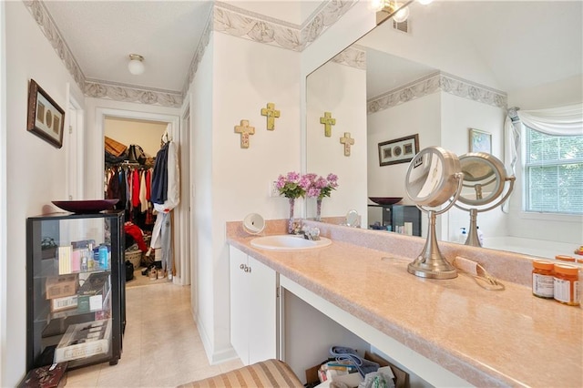 3405 Spring Chase Ln, Ellenwood, GA 30294 - bathroom with vanity and a walk in closet