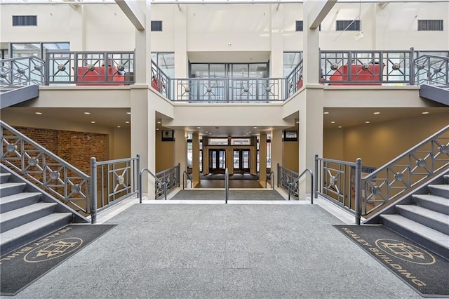 57 Forsyth St NW Unit 4H, Atlanta, GA 30303 - property entrance featuring french doors, a carport, and a balcony