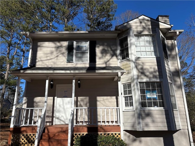 view of front of house featuring a porch