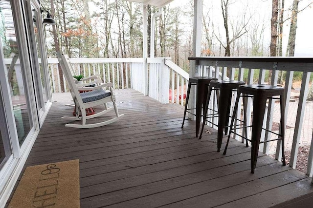 view of deck