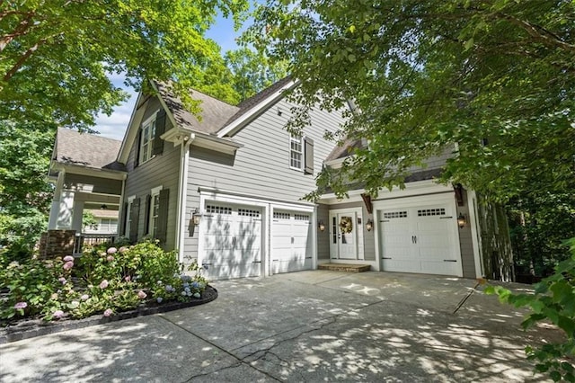 view of front of house featuring a garage