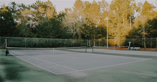 view of tennis court