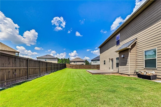 view of yard with a patio