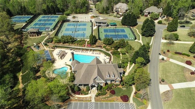 2260 Wood Falls Dr, Cumming, GA 30041 - bird's eye view featuring a residential view