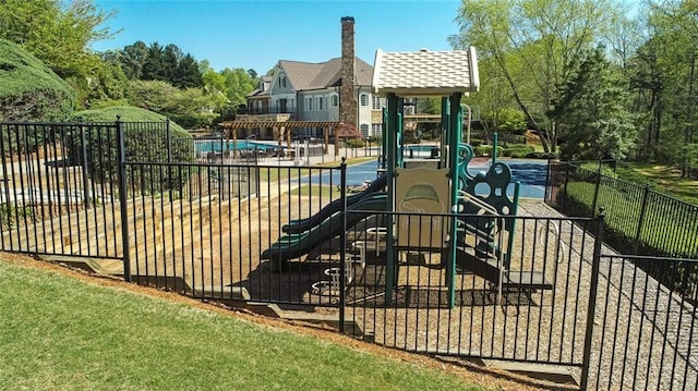 2260 Wood Falls Dr, Cumming, GA 30041 - communal playground with fence