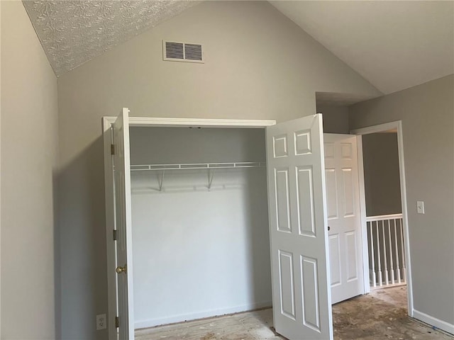 closet featuring visible vents