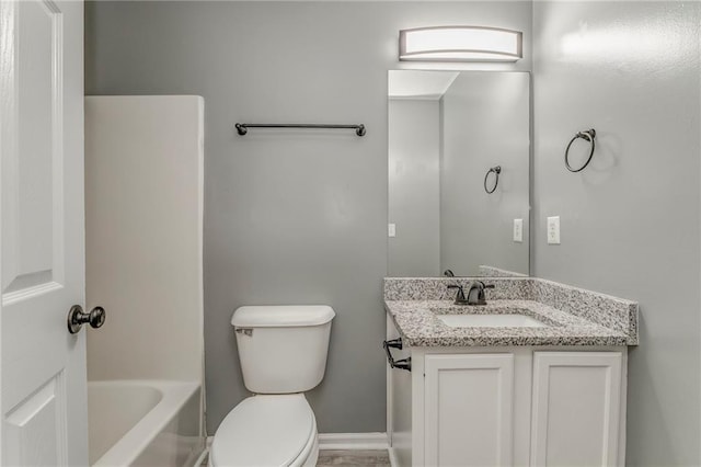 459 Bakers Bridge Cir, Douglasville, GA 30134 - full bath featuring toilet, vanity, and baseboards