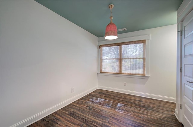 interior space featuring dark hardwood / wood-style flooring