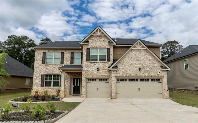 133 Canal St, Hampton, GA 30228 - craftsman-style house with driveway, brick siding, and central AC unit