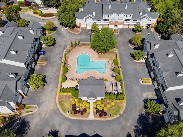 108 Vinings Forest Cir SE, Smyrna, GA 30080 - aerial view of residential area with a pool area