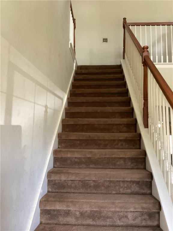 view of stairway