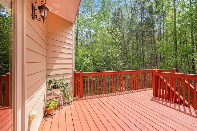 view of wooden terrace