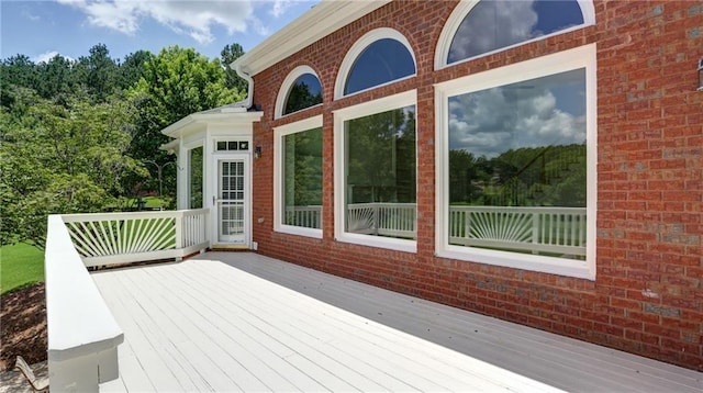 127 Grandmar Chase, Canton, GA 30115 - view of wooden terrace