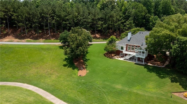 127 Grandmar Chase, Canton, GA 30115 - view from above of property with a heavily wooded area