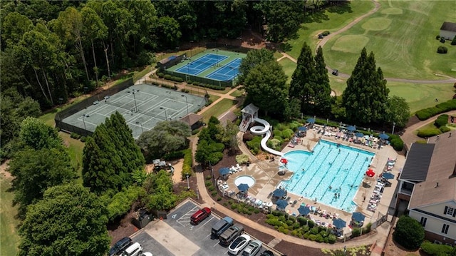 127 Grandmar Chase, Canton, GA 30115 - bird's eye view of a golf club