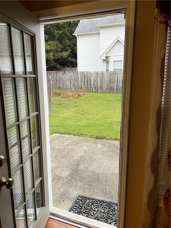 view of doorway to outside