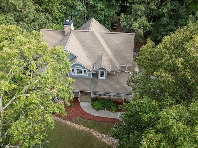 birds eye view of property