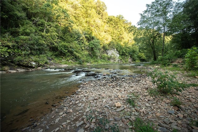 view of nature featuring a forest view