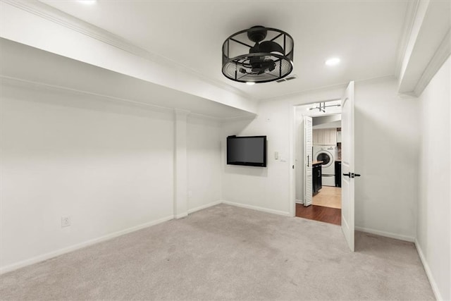 interior space featuring washer / clothes dryer