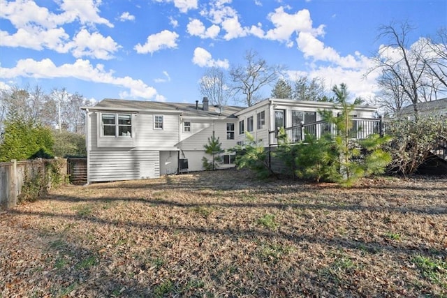 view of rear view of property