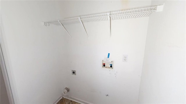 176 Silver Fox Trl, Dallas, GA 30157 - washroom featuring washer hookup, electric dryer hookup, and baseboards