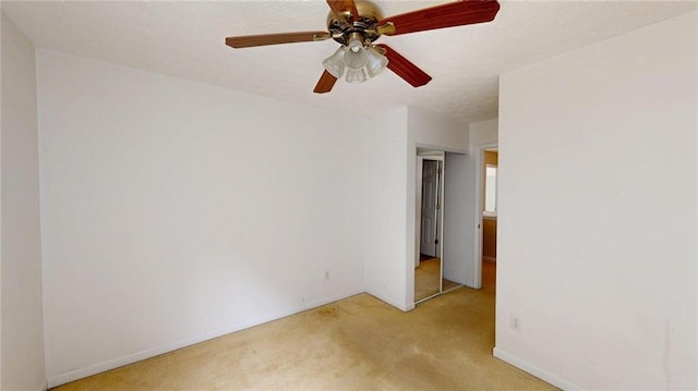 176 Silver Fox Trl, Dallas, GA 30157 - carpeted spare room featuring ceiling fan and baseboards