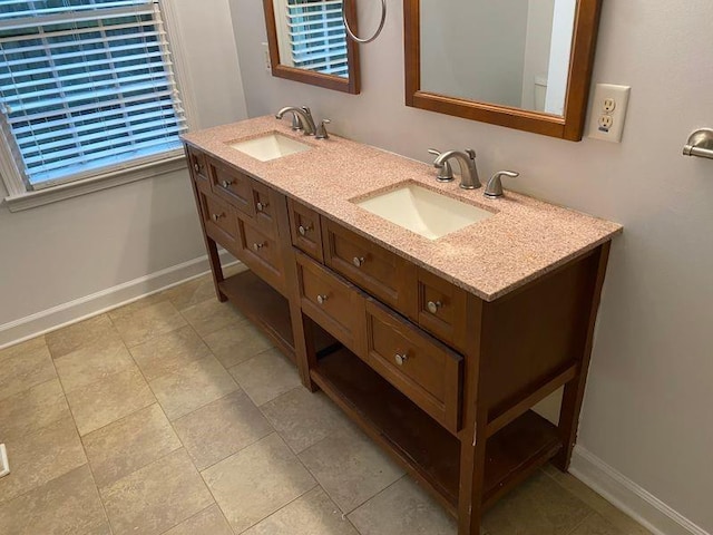 bathroom featuring vanity