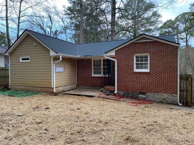 view of front of home with a patio area