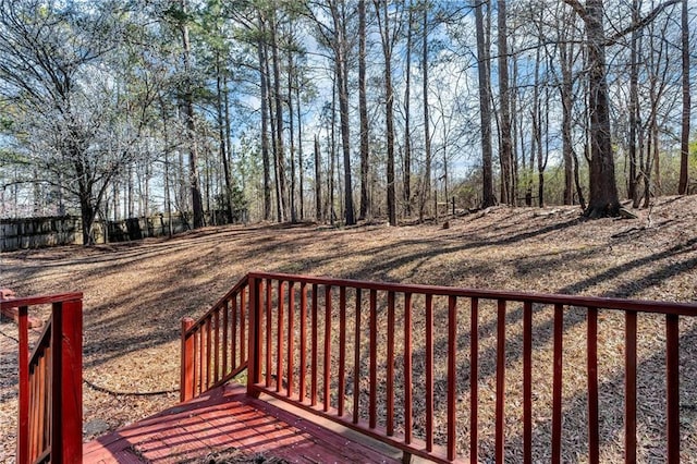 view of wooden terrace