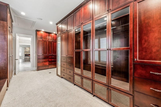 47 Fern Leaf Way, Newnan, GA 30265 - spacious closet with attic access and light colored carpet