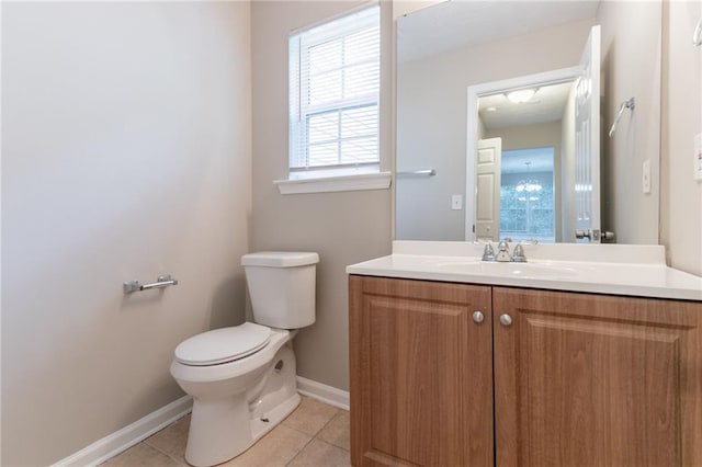 3732 Landgraf Cv, Decatur, GA 30034 - bathroom featuring toilet, tile patterned flooring, vanity, and baseboards