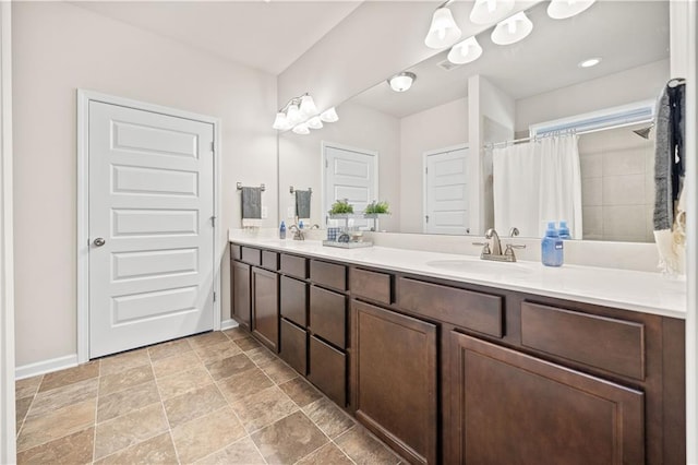 bathroom featuring vanity