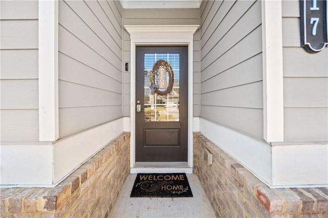 view of entrance to property