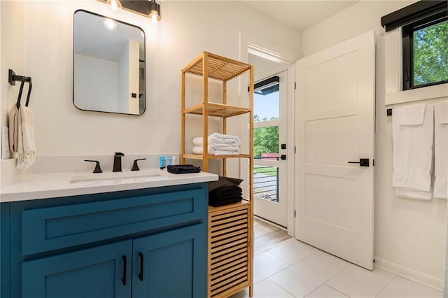 834 Lower Bell Creek Rd, Hiawassee, GA 30546 - bathroom featuring vanity and tile patterned flooring