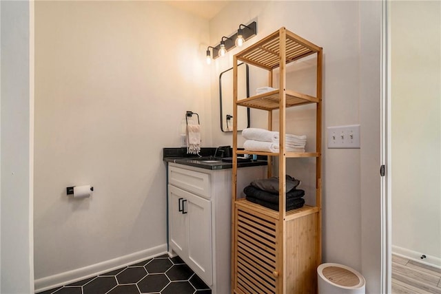 834 Lower Bell Creek Rd, Hiawassee, GA 30546 - bathroom featuring vanity and baseboards