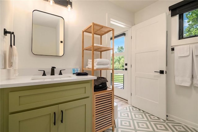 834 Lower Bell Creek Rd, Hiawassee, GA 30546 - bathroom featuring vanity and tile patterned floors