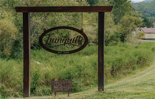 834 Lower Bell Creek Rd, Hiawassee, GA 30546 - community sign with a mountain view