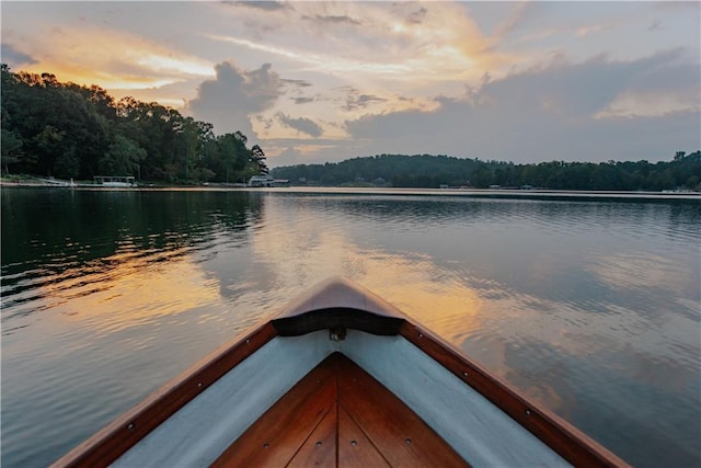834 Lower Bell Creek Rd, Hiawassee, GA 30546 - water view featuring a heavily wooded area