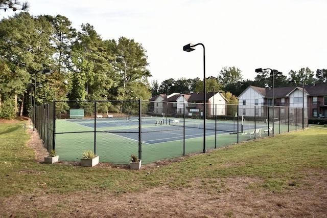 6851 Roswell Rd Unit N-20, Sandy Springs, GA 30328 - view of tennis court featuring a residential view