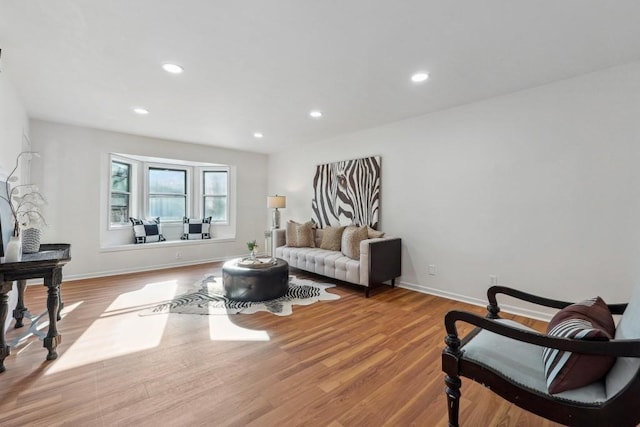 6851 Roswell Rd Unit N-20, Sandy Springs, GA 30328 - living area with wood finished floors, recessed lighting, and baseboards