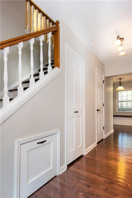 interior space featuring hardwood / wood-style flooring