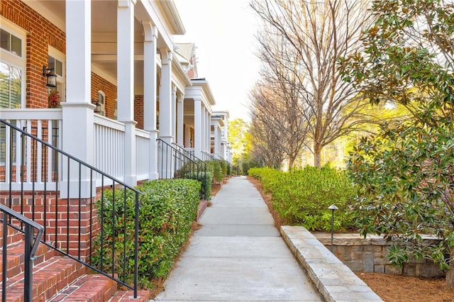 surrounding community with stairway