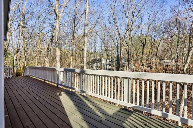 645 Trailmore Pl, Roswell, GA 30076 - view of wooden deck